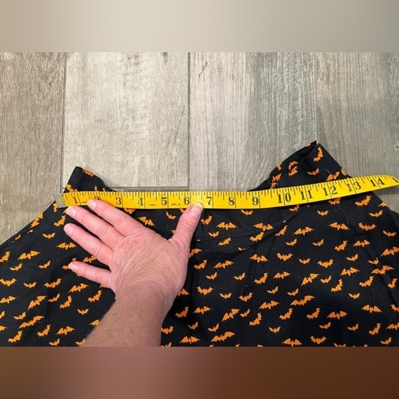 Retrolicious Swing Skater Retro ModCloth Black Bat Print Knee Length Small - Picture 4 of 7